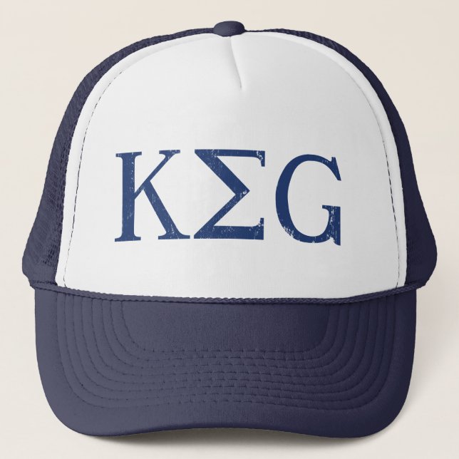 keg letters drinking tshirt trucker hat (Front)