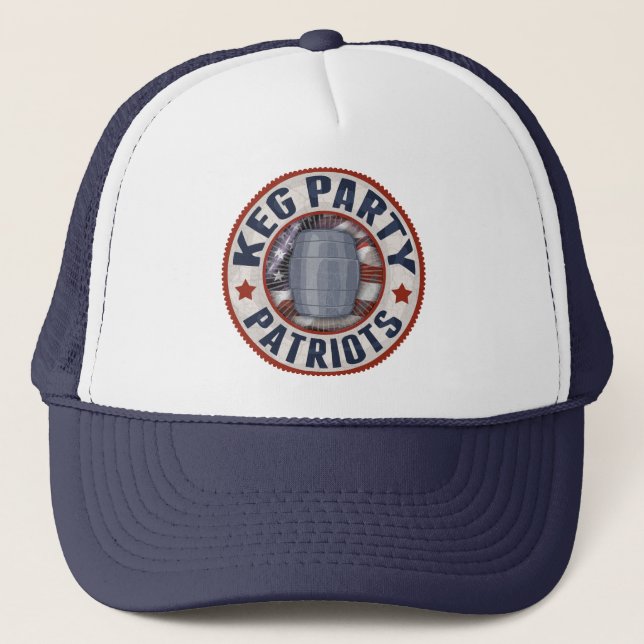 Keg Party Patriots II Trucker Hat (Front)