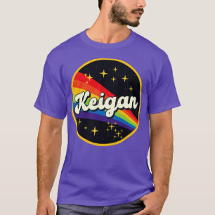 Keigan Rainbow In Space Vintage Style T-Shirt