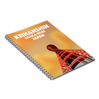 Keihanshin Osaka Kobe Japan Travel poster Notebook