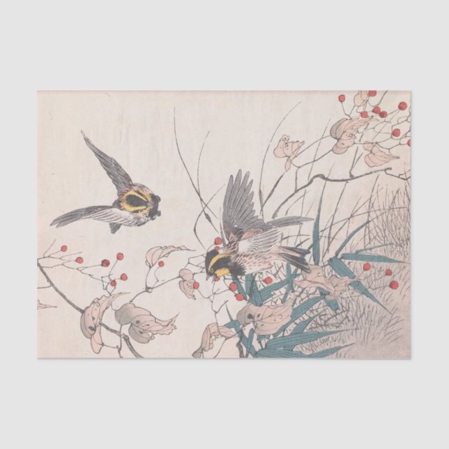 Keinen Kachō Gafu, Pl.27 by Imao Keinen Tissue Paper (Front)