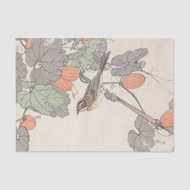 Keinen Kachō Gafu, Pl.38 by Imao Keinen Tissue Paper (Front)