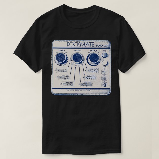Keio Rockmate Drum Machine T-Shirt (Design Front)