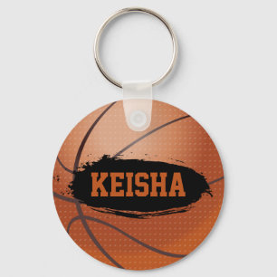 Keisha Grunge Basketball Key Chain / Key Ring