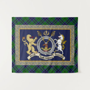 Keith Clan Badge & Tartan Tapestry