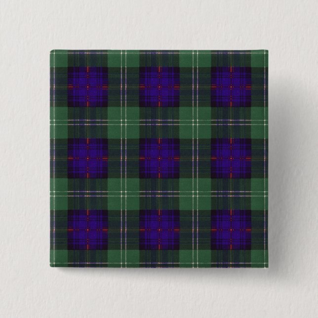 Keith clan Plaid Scottish tartan 15 Cm Square Badge (Front)