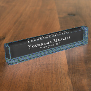 Keith Clan Scottish Tartan Plaid Nameplate