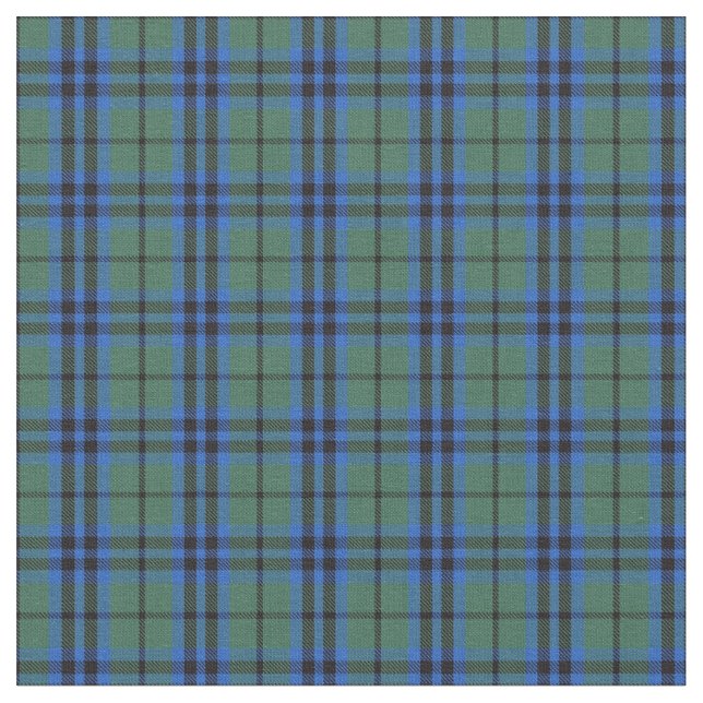 Keith Clan Scottish Tartan Plaid Pattern Fabric (Close Up)