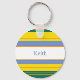 Keith Classic Stripes Key Ring