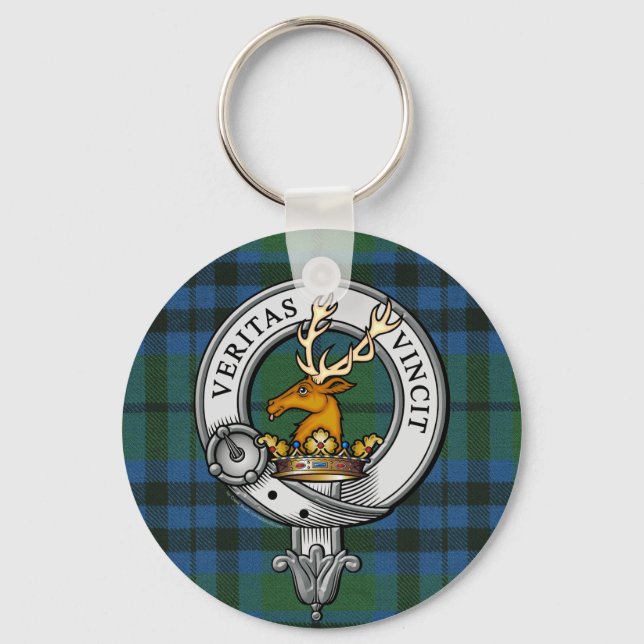 Keith Crest and Tartan Key Ring (Front)