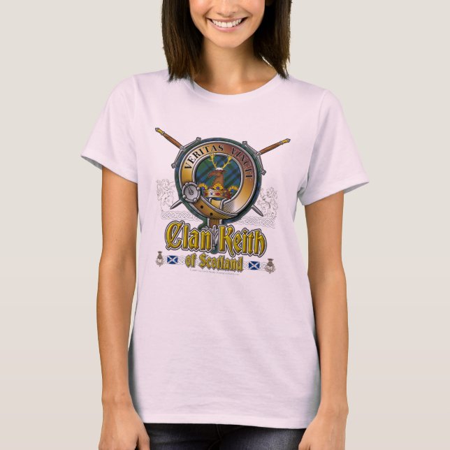 Keith Crest Badge & Tartan T-Shirt (Front)