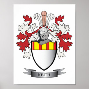 Keith Family Crest Coat of Arms Poster