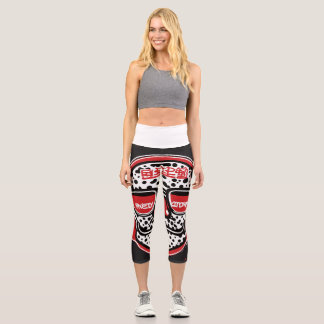 Keith Haring Style Women's Leggings with 60's Nerd