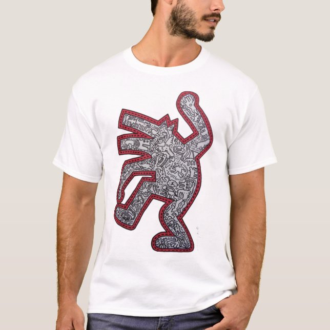  Keith Haringheart  T-Shirt (Front)