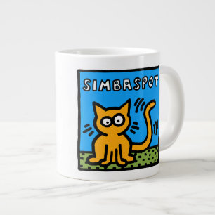 Keith "Herring" Cat Nug Large Coffee Mug