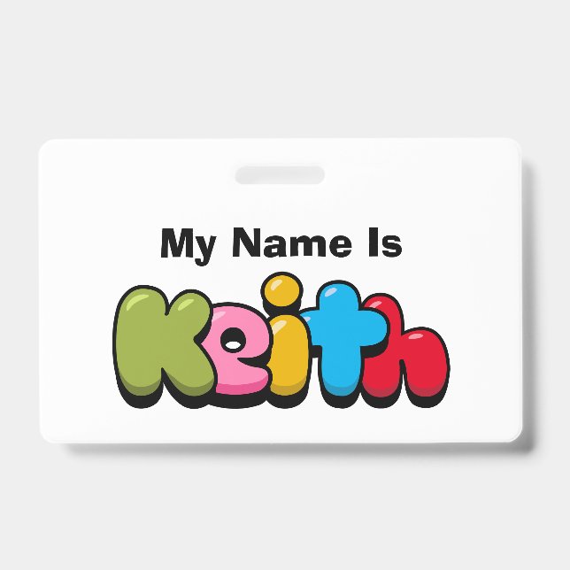 Keith ID Badge (Front)