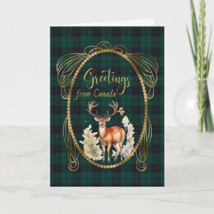 Keith Modern Scottish Tartan Greetings  Holiday Card