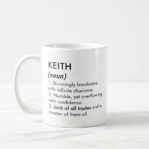 Keith name, Editable name, Custom name Coffee Mug