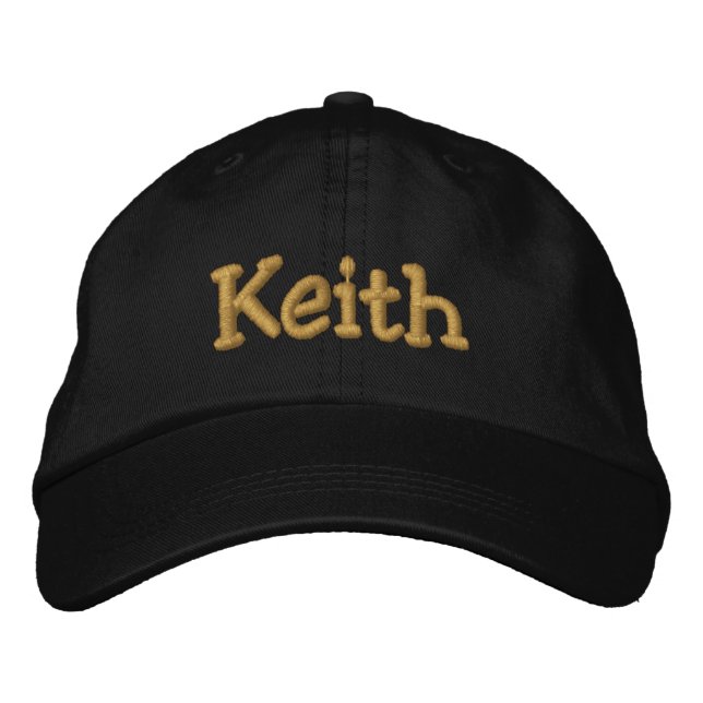Keith Personalised Baseball Cap / Hat (Front)