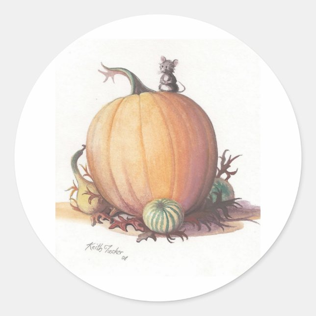 keith pictures classic round sticker (Front)