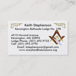 Keith Stephenson Business Card