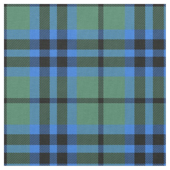 Keith Tartan Print Fabric (Close Up)
