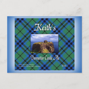 Keith's Dunnottar Castle Ale Postcard