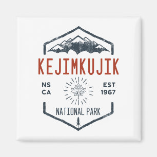 Kejimkujik National Park Canada Vintage Distressed Magnet
