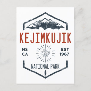 Kejimkujik National Park Canada Vintage Distressed Postcard