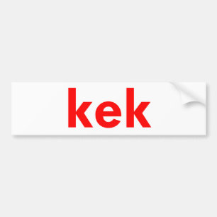 kek bumper sticker