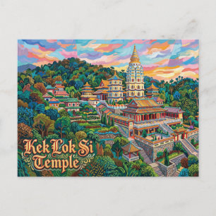 Kek Lok Si Temple Malaysia Postcard