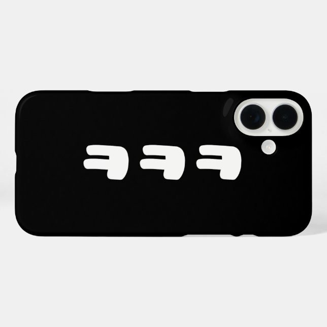 KEKEKE ㅋㅋㅋ Korean Slang Case-Mate iPhone Case (Back (Horizontal))