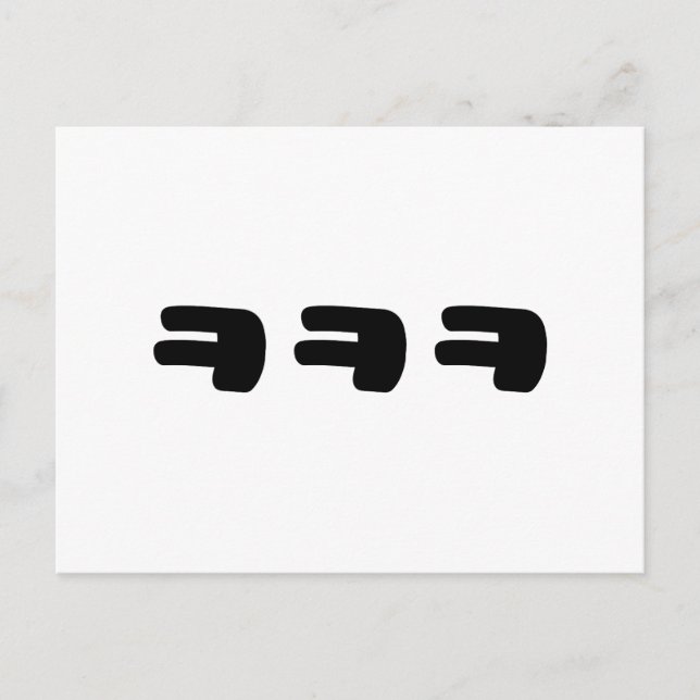 KEKEKE ㅋㅋㅋ Korean Slang Postcard (Front)