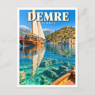 Kekova Sunken City Demre Turkey Souvenir Postcard