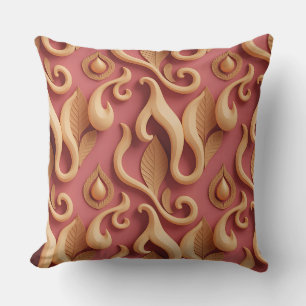 Kelampu Swirl Relief 3D Batik Motif Cushion