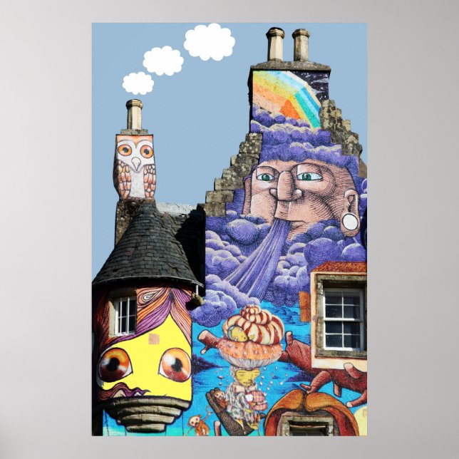 Kelburn Castle Graffiti Project Fairlie Scotland Poster (Front)