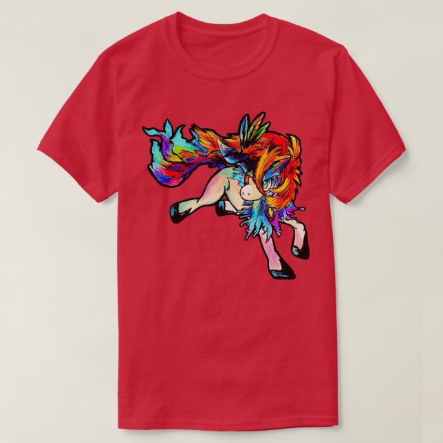 Keldeo watercolour sprite art T-Shirt (Design Front)
