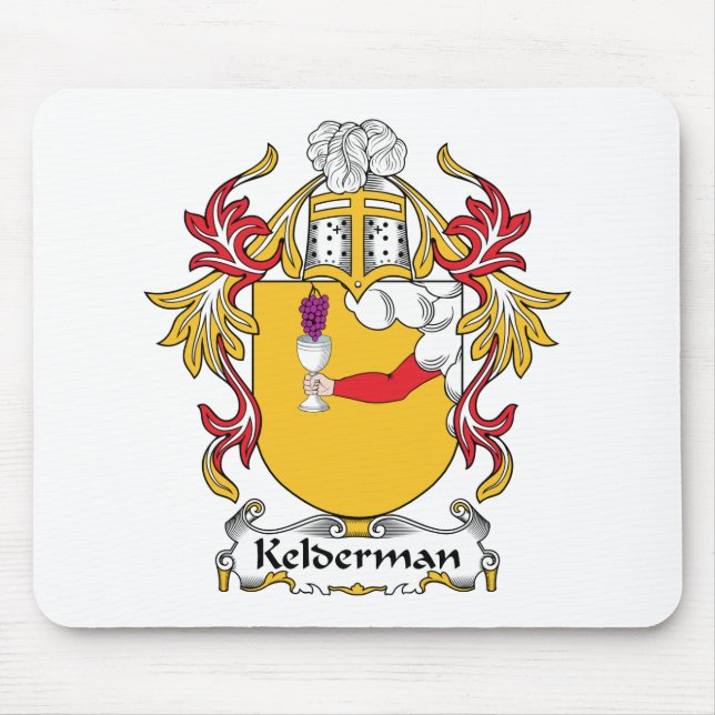 Kelderman Family Crest Mouse Mat (Front)