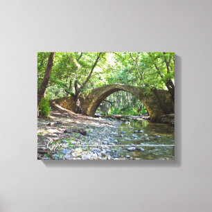 kelefos mediaeval bridge at Cyprus Canvas Print