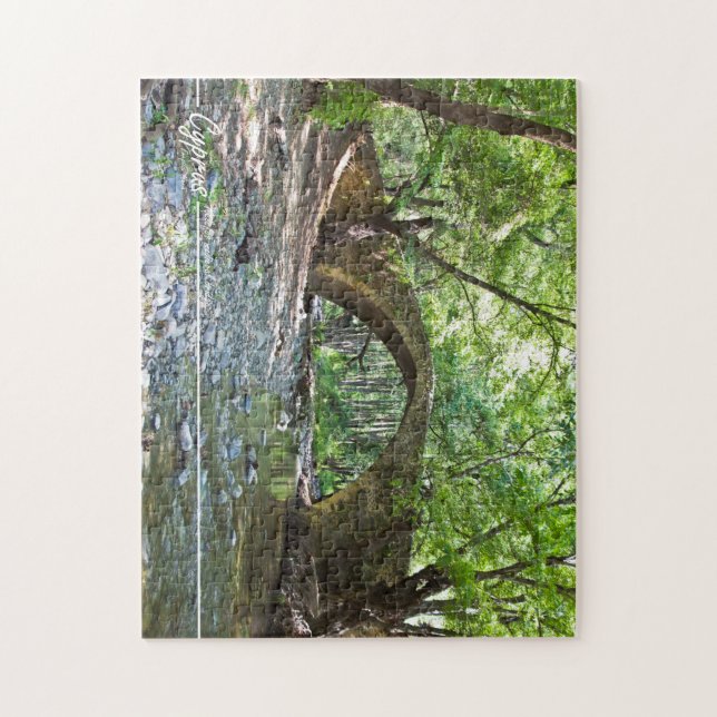 Kelefos mediaeval bridge at Cyprus pazzle Jigsaw Puzzle (Vertical)