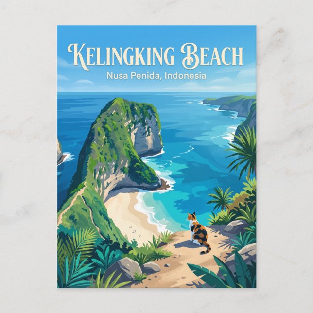 Kelingking Beach Indonesia Postcard (Front)