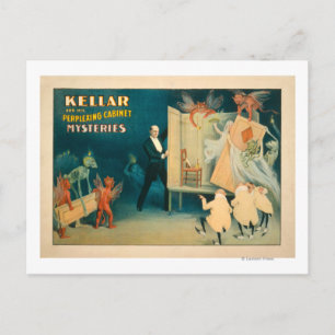 Kellar and his Perplexing Cabinet Mysteries Magi Postcard
