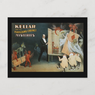 Kellar and his perplexing cabinet mysteries postcard