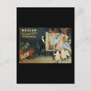 Kellar and his perplexing cabinet mysteries postcard