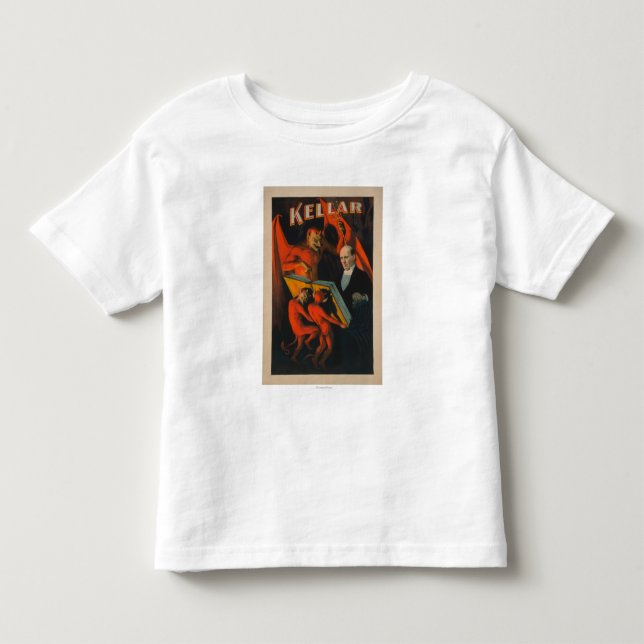 Kellar Devil and Demons with Magic Book Poster Toddler T-Shirt (Front)