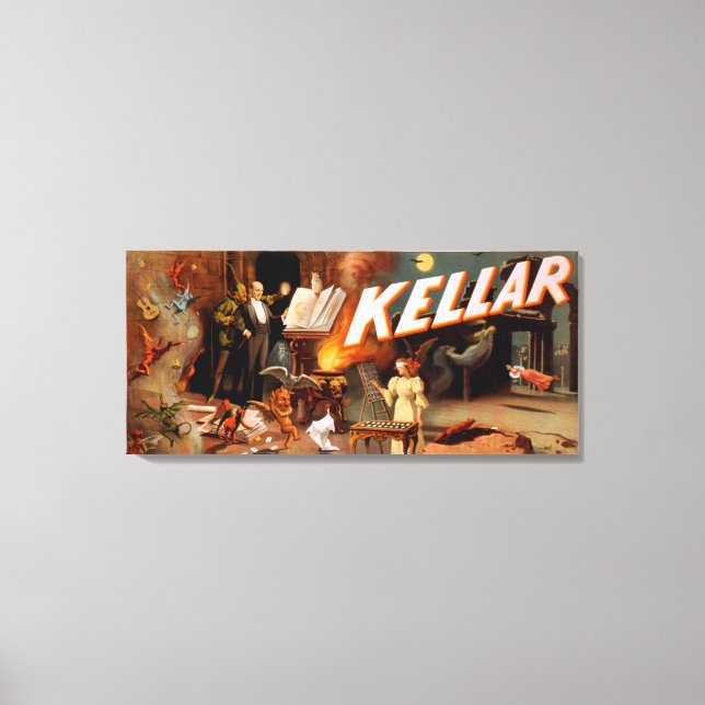 Kellar in a Room Full of Magic Poster Canvas Print (Front)