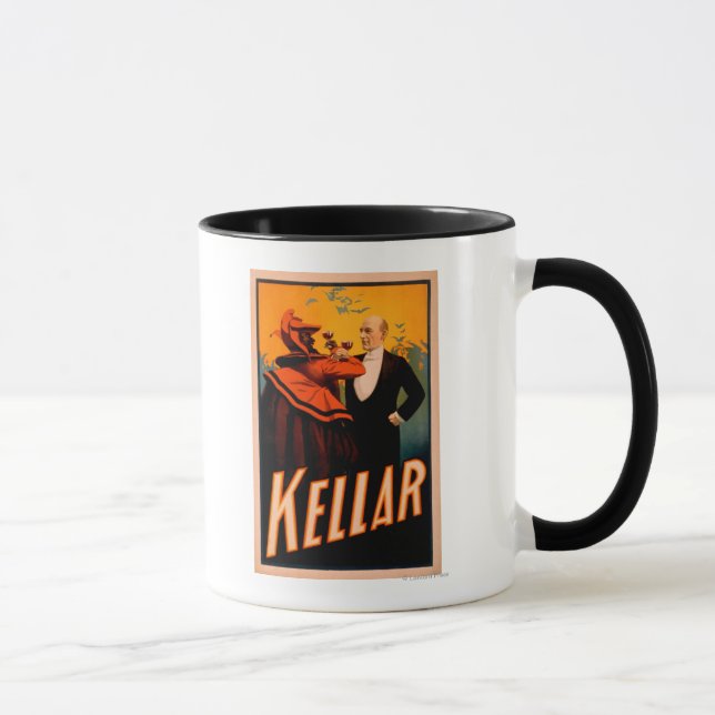 Kellar Magician Drinking Wine with the Devil Mug (Right)