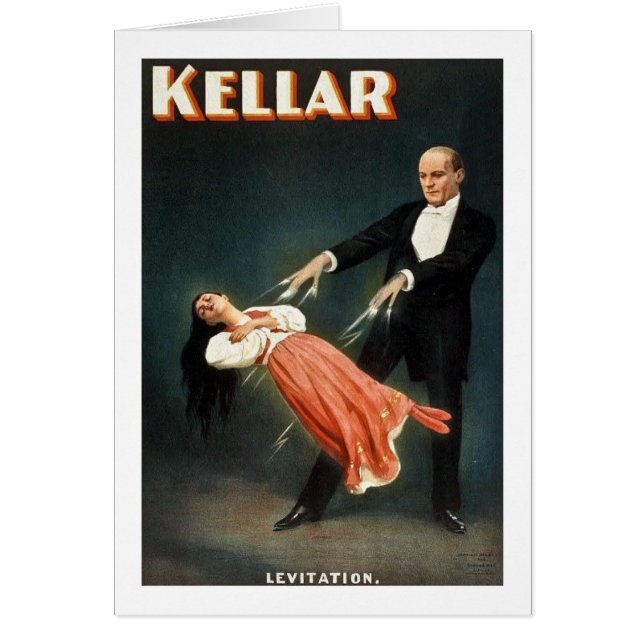 Kellar the Magician Levitation - Vintage Ad (Front)
