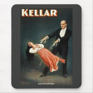 Kellar the Magician Levitation - Vintage Ad Mouse Mat