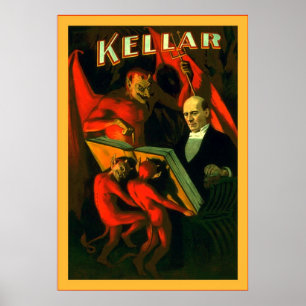 Kellar ~ Vintage Magician Poster
